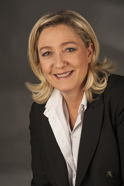 Marine Le Pen, filha de Jean-Marie Le Pen, líder da extrema direita francesa, o rosto da Frente Nacional francesa na Europa. Foto: Foto-AG Gymnasium Melle