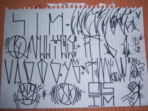 Folhinha de pichador. Crédito: Digvagos 