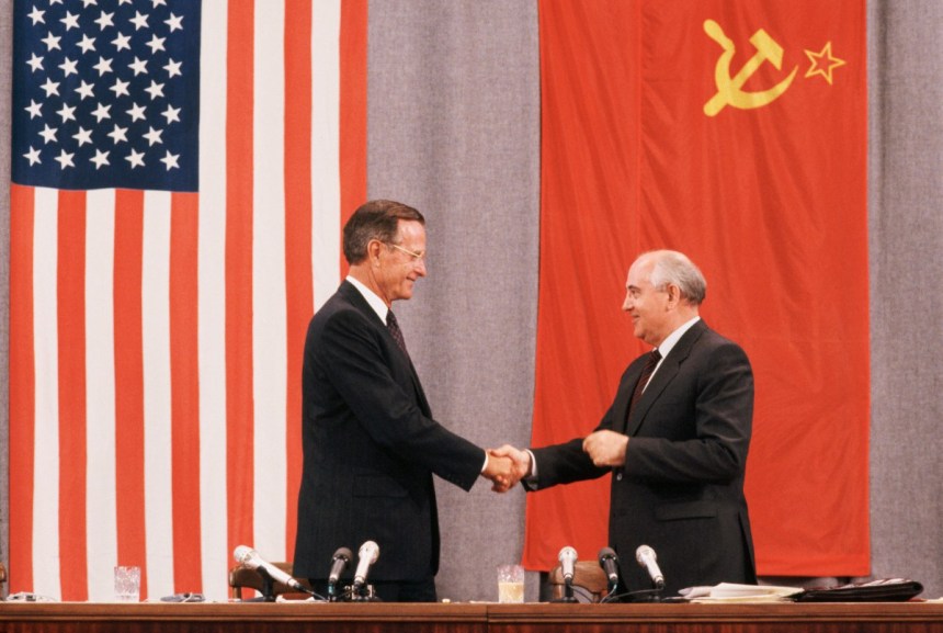 President Bush and President Gorbachev