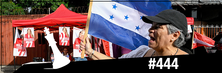 Xadrez Verbal Podcast #444 – Trump interfere em&nbsp;Honduras